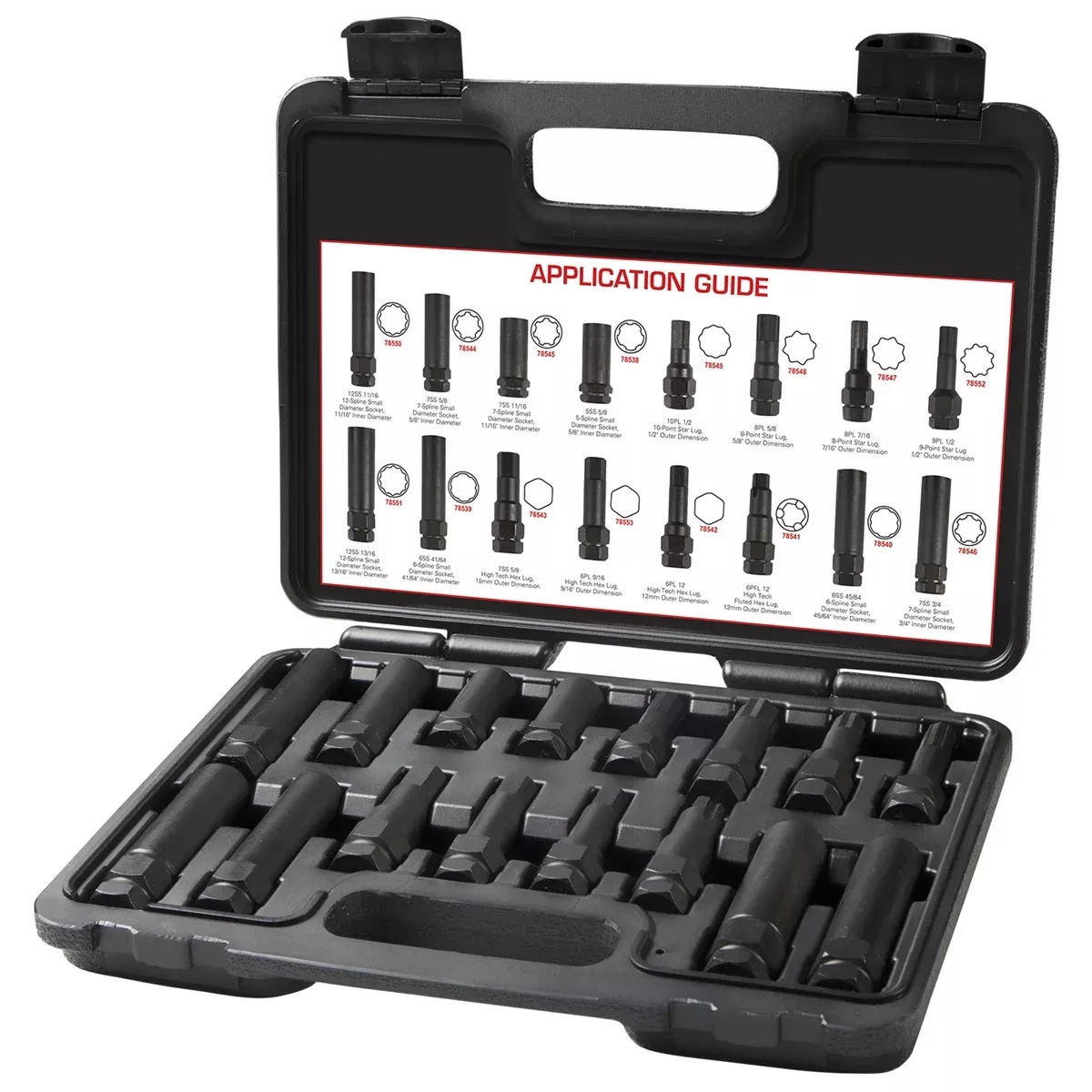 16 Piece Locking Lug Key Master Set JSP78537 J S Products (steelman)