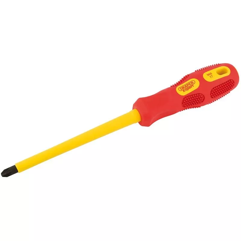 Draper Tools No.3 x 150mm Fully Insulated PZ Slot Screwdriver