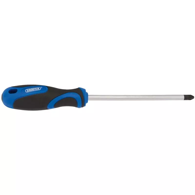 Draper Tools No.3 x 150mm PZ Type Screwdriver with Soft Grip Handles