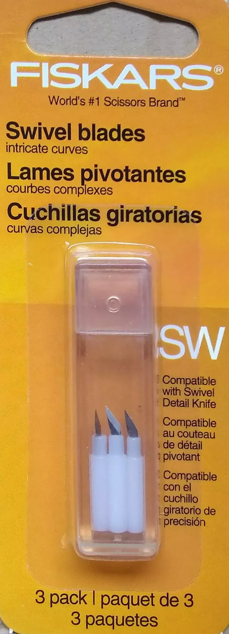 Fiskars Fingertip Control Detail Knife Refill Blade 3pc Pack 126060