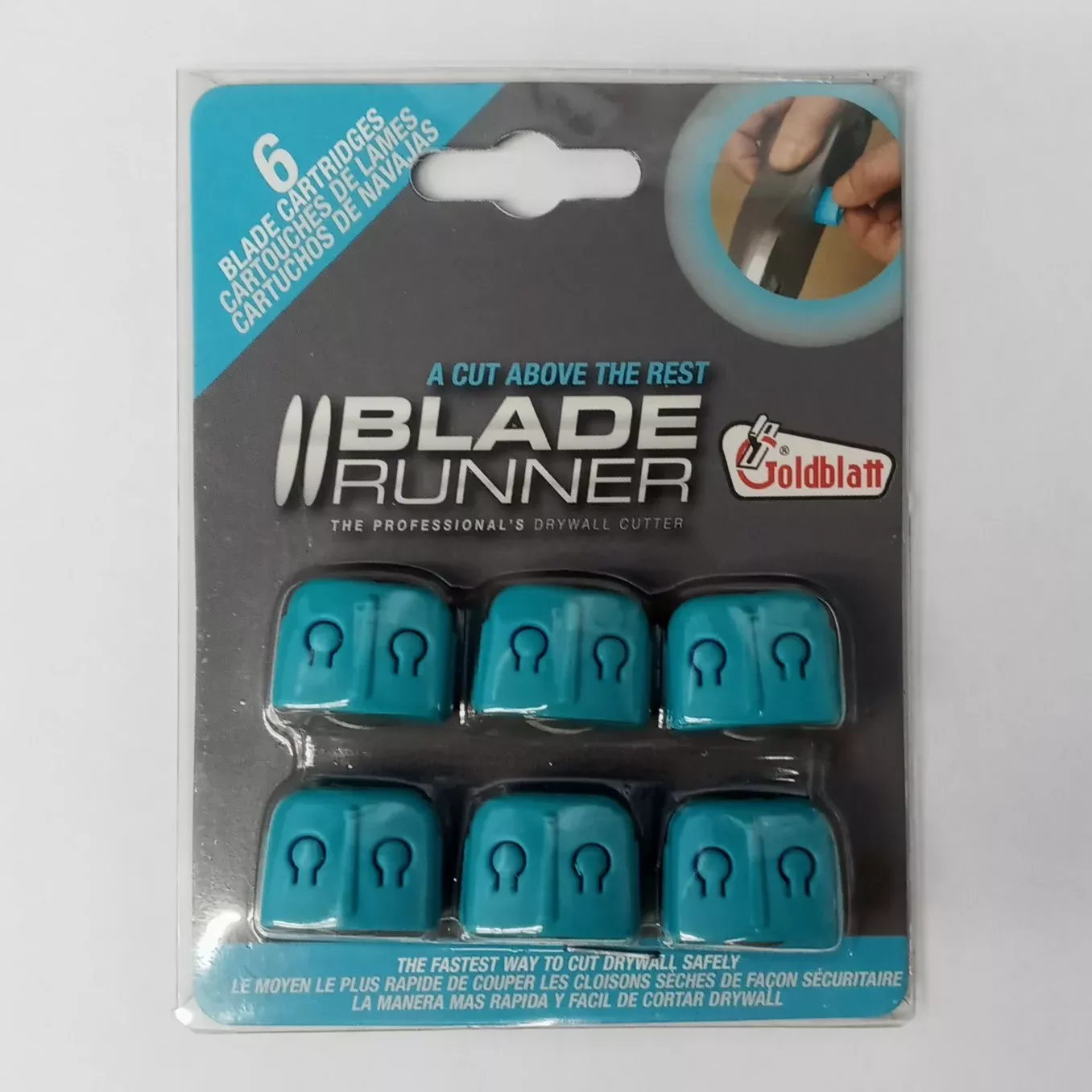 Goldblatt Blade Runner 6 Piece Replacement Blades Drywall Cutter Wallboard 15855