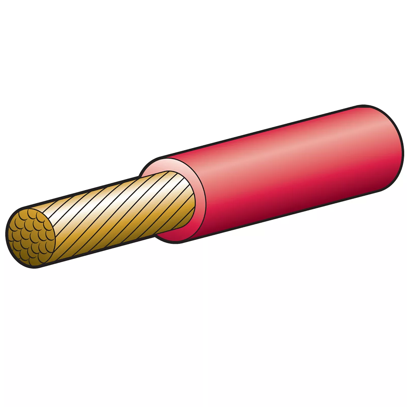 Narva Battery Cable 100Amp 100M Red
