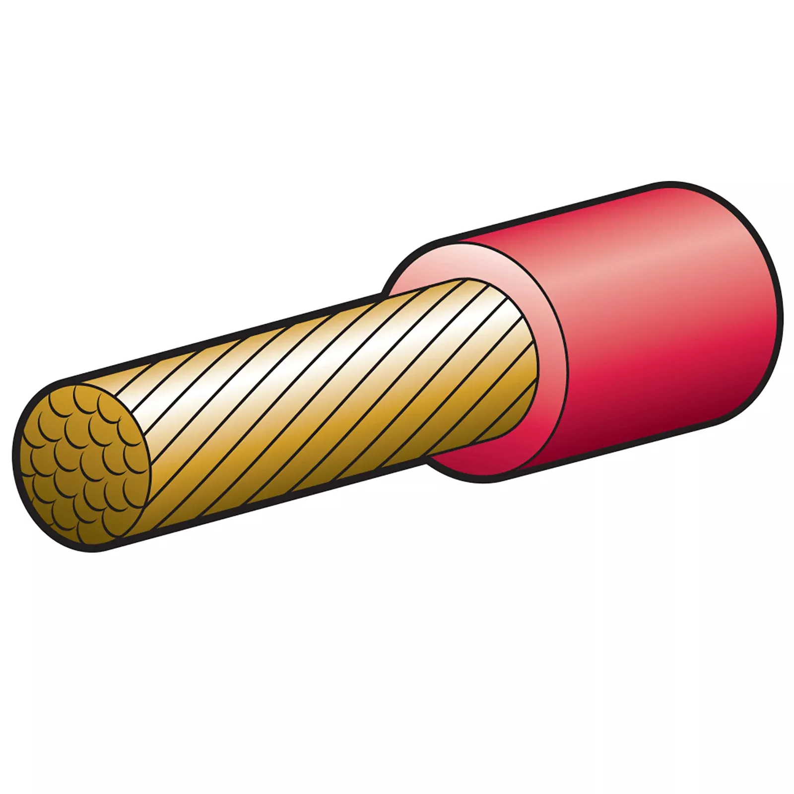 Narva Battery Cable 215Amp 100M Red