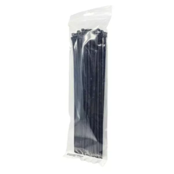 Tolsen Cable Tie 300mm X 4.8mm 100 Pack Black Ip10