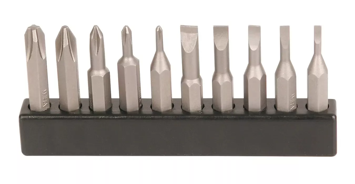 Wiha 75987, Micro Bit Slotted & Phillip 10 Pc